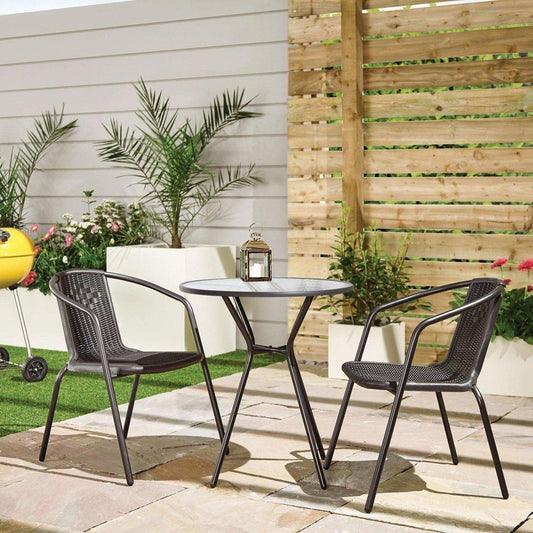 3 Piece Rattan Bistro Set - Sofa Lane