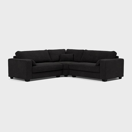 Bloomsbury Double Corner Sofa - Black Top - Sofa Lane