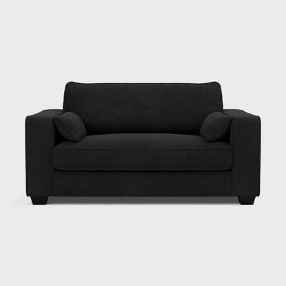 Bloomsbury Love Seat - Black Top - Sofa Lane