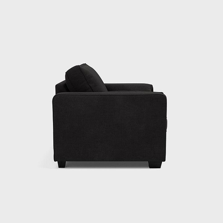 Bloomsbury Love Seat - Black Top - Sofa Lane