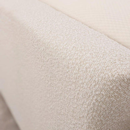 Cascade Cream Boucle Luxury Panelled Bed - Sofa Lane