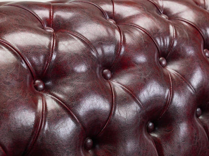 Chesterfield Leather 2 Seater - Oxblood - Sofa Lane