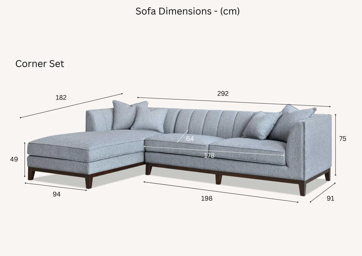 Cooper Corner Sofa In Dolphin Boucle - Sofa Lane